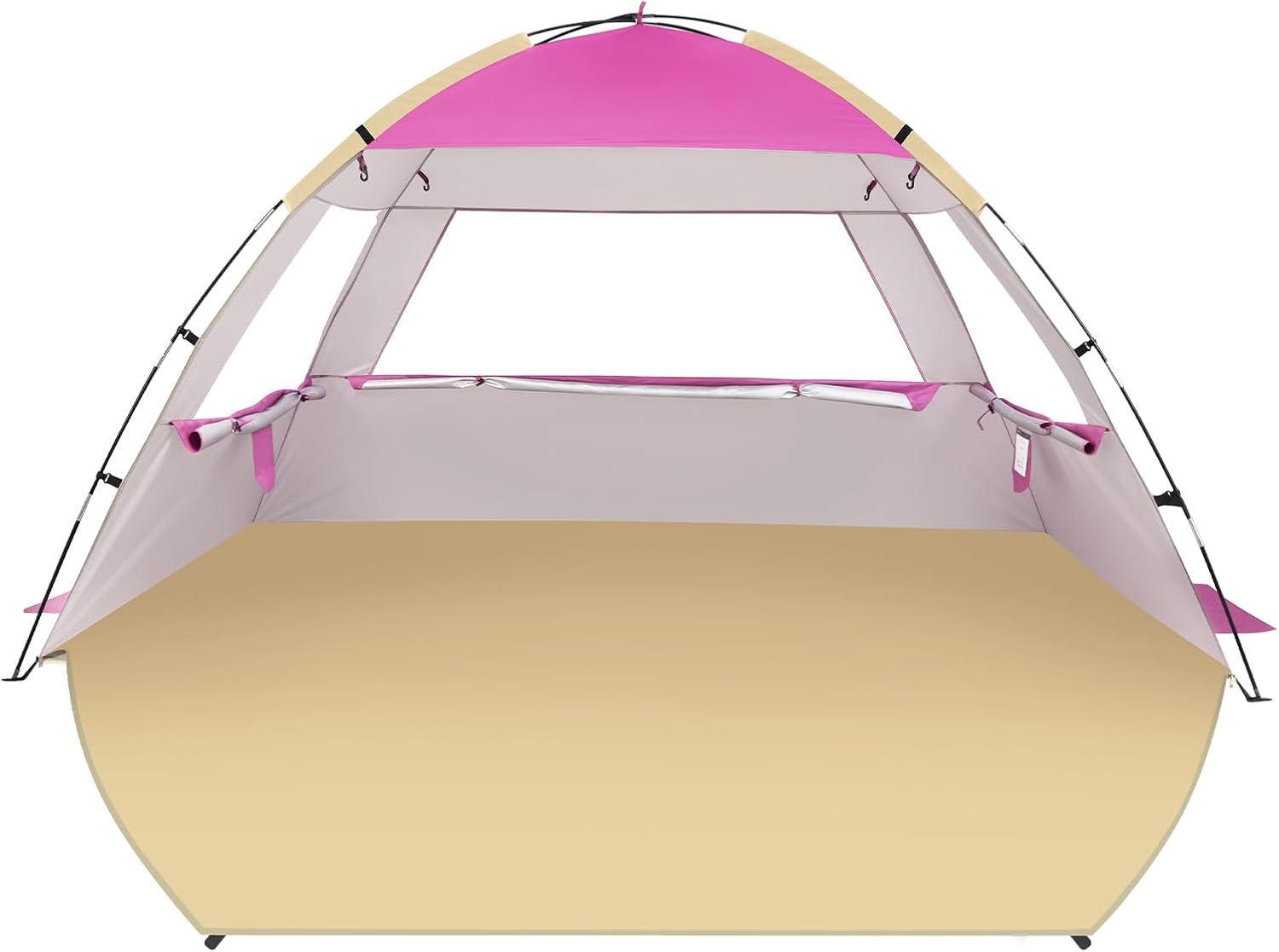 Venustas Beach Tent Sun Shelter for 3/4/6/8 Person, UPF 50+ UV Protection Beach Canopy, Lightweight and Easy Setup Cabana, Portable Shade Tent