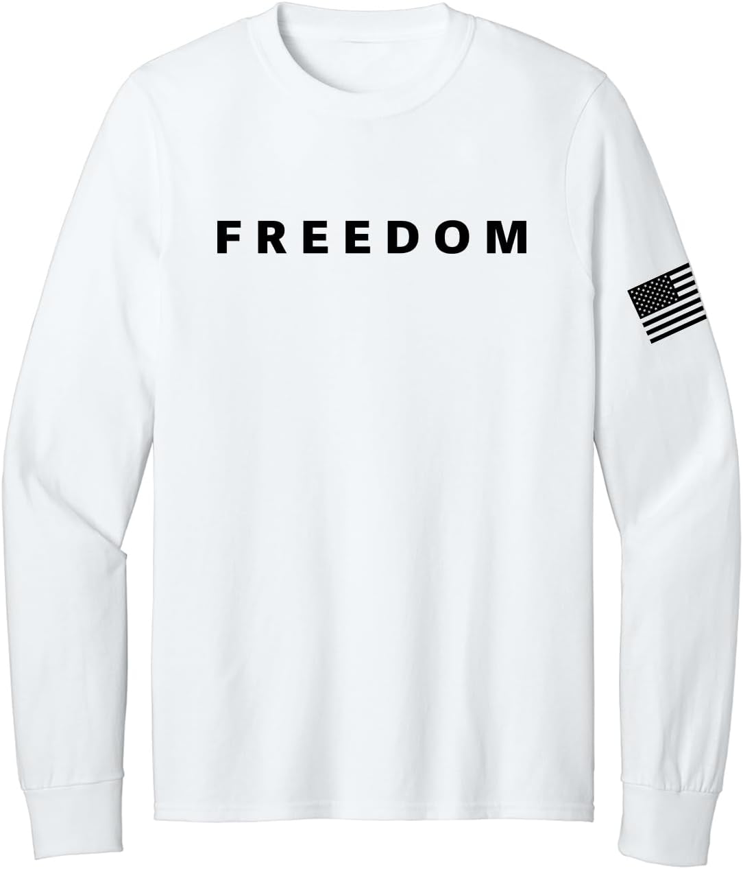 Freedom Charlie Kirk Long Sleeve Shirt True Patriot RIP Memorial American Flag