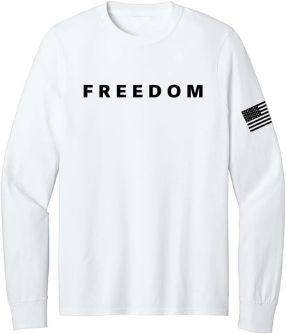 Freedom Charlie Kirk Long Sleeve Shirt True Patriot RIP Memorial American Flag