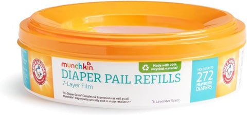 Munchkin Arm & Hammer Diaper Pail Refills, Lavender, 2 Pack