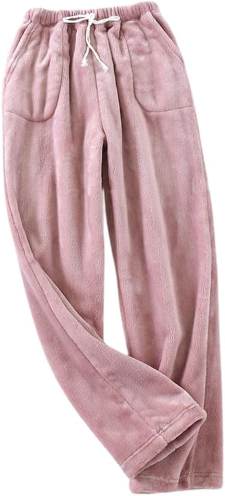 codcm Womens Plaid Fluffy Pajama Pants Fuzzy Fleece Cozy Lounge Pants with Pockets Winter Warm Pj Bottoms