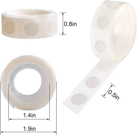 gegemaoyi 3000pcs Glue Point Clear Balloon Glue Removable Adhesive Dots Double Sided Dots of Glue Tape for Balloons Craft Glue Points Dots Sticky Dots or Wedding Decoration