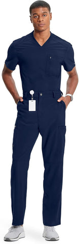 Cherokee Infinity Men Scrub Pants Tapered Leg Medical Bottom with 6 Pockets