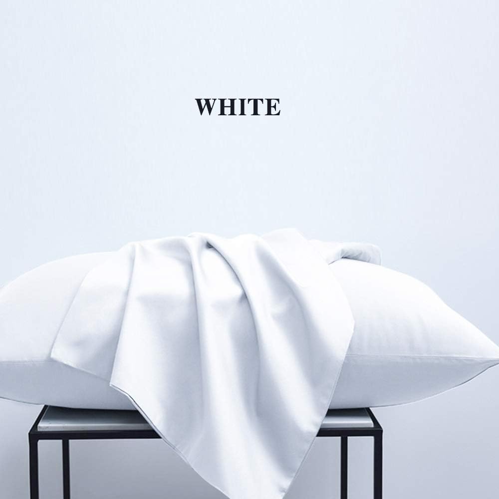 NTBAY Queen Microfiber Pillowcases, 4 Pack, 20 x 30, White