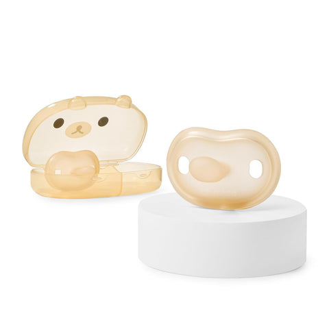 Thyseed Silicone Pacifiers, Ultra-Light One-Piece,Orthodontic, for Breastfed Babies, 6-18 Months, BPA-Free, 2 Pack