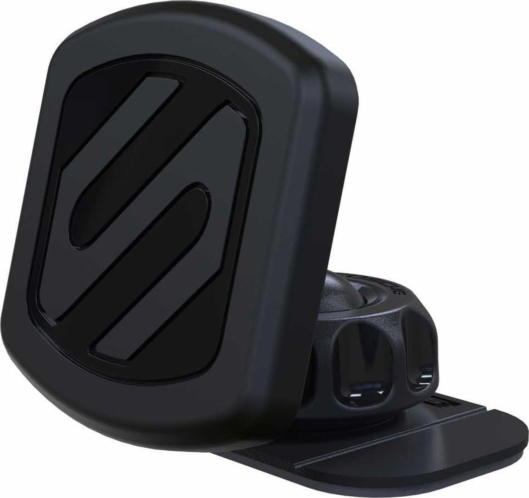 Scosche MAGDMB MagicMount Magnetic Phone Mount for Car, Dashboard Cell Phone Holder with 360° Adjustable Magnet Head, Universal Phone Stand for Car Compatible with iPhone, Samsung, and All Devices