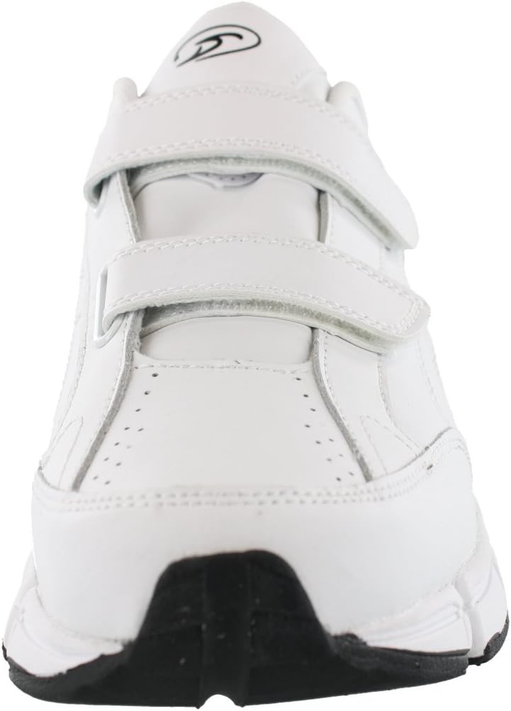 Dr.Scholls Mens Omega Light Weight Dual Strap Sneaker wide width (9 2E US, White)