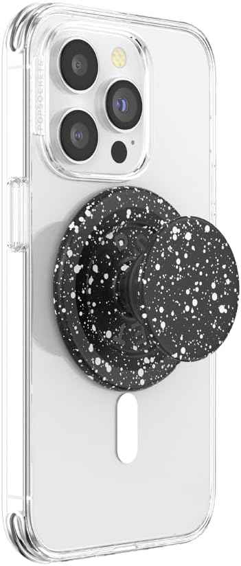 PopSockets Phone Grip for MagSafe, Magnetic Holder- Black Speckle