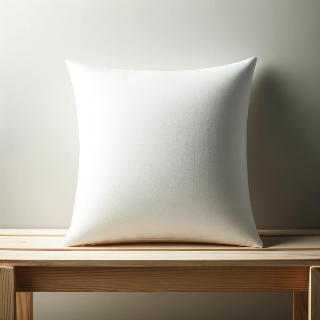 Calibrate Timing 16 x 16 inches Pillow Inserts, Set of 6 Hypoallergenic Brushed Microfiber Liner Down Alternative Filled Square Cushion Throw Pillow