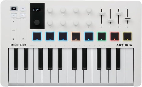 Arturia MiniLab 3 Universal MIDI Controller, White