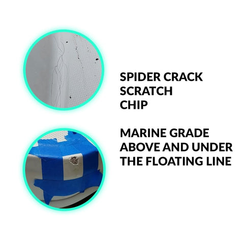 Black Marine Gel Coat Repair Kit for Easy Boat Repair 8oz 1/2 Pint