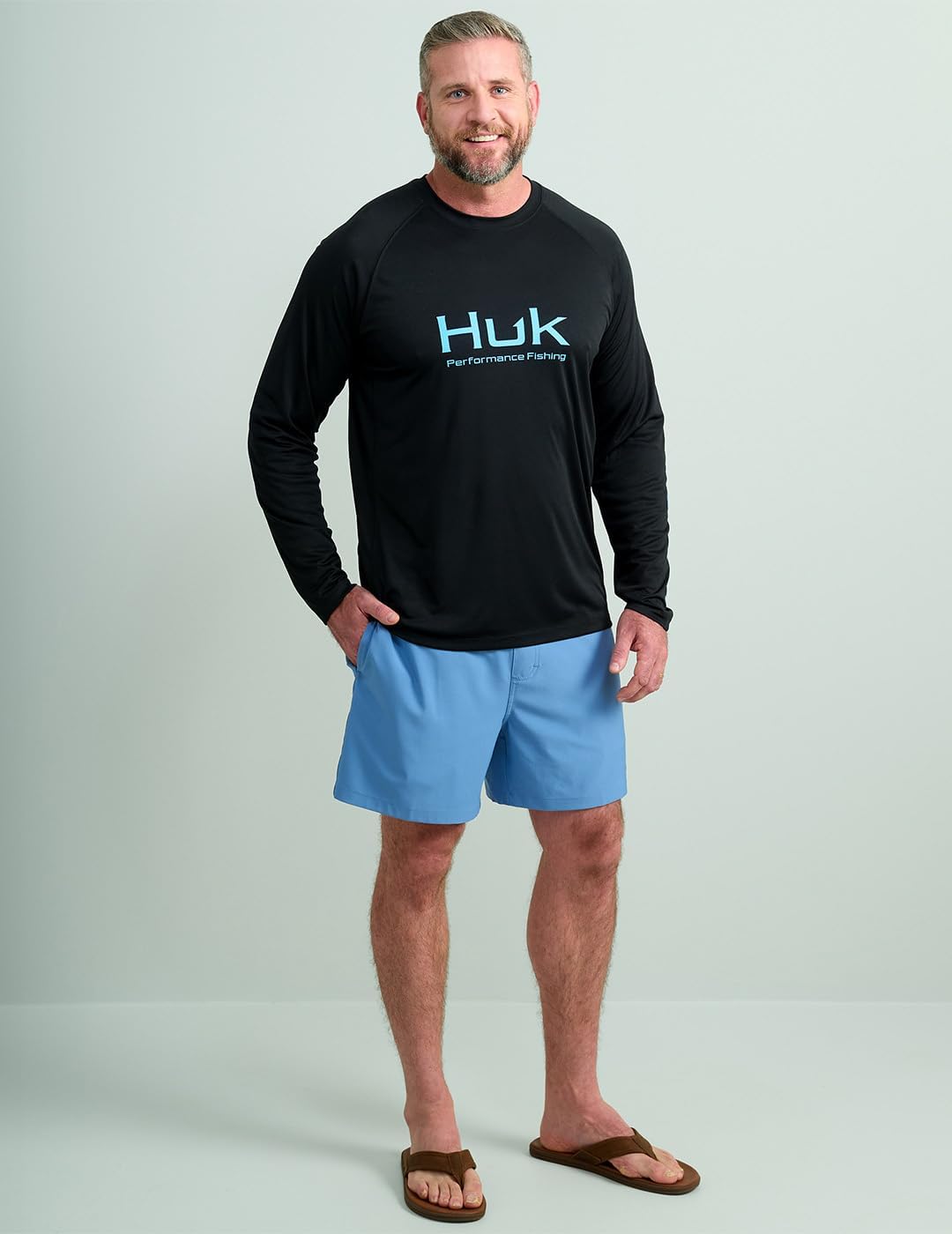 HUK Men's Pursuit Vented Long Sleeve Fishing Shirt (+30 UPF)