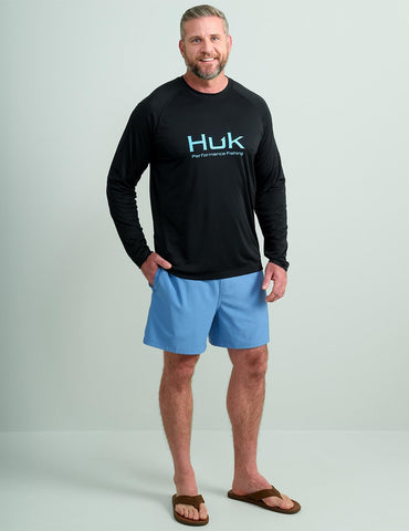 HUK Men's Pursuit Vented Long Sleeve Fishing Shirt (+30 UPF)