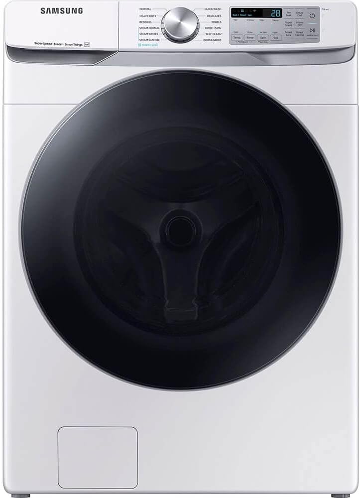 Samsung 4.5 cu. ft. Large Capacity Smart Front Load Washer with Super Speed Wash, White, WF45B6300AW/US
