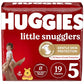 Huggies Size 5 Diapers, Little Snugglers Baby Diapers, Size 5 (27+ lbs), 19 Count