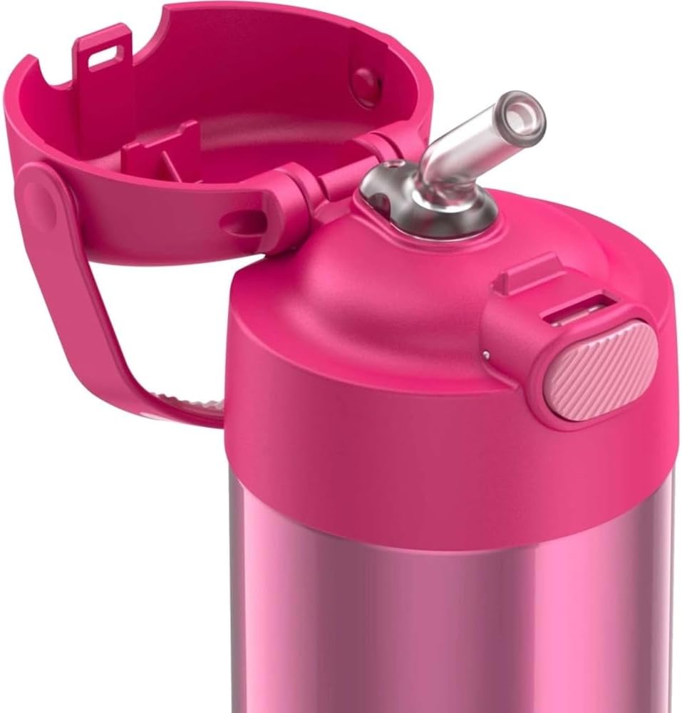 THERMOS FUNTAINER Water Bottle with Straw, 12oz, Pink