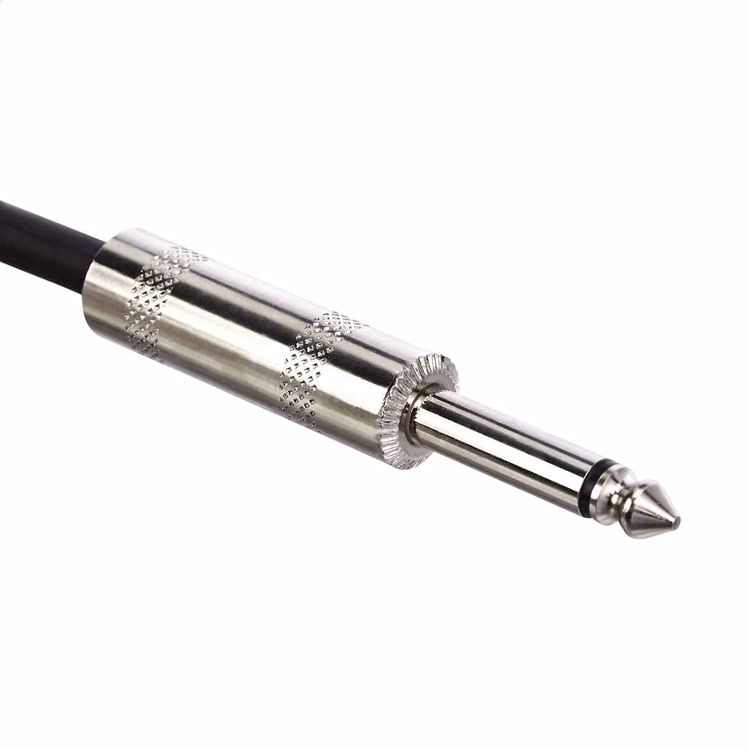 Amazon Basics TS 1/4 Inch Straight Instrument Cable for Electric Guitar, Bass and Keyboard with Anti-Noise Shielding, 10 Foot, Black