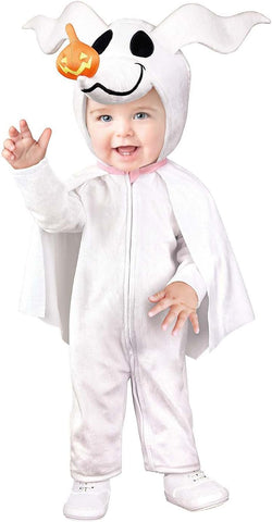Spirit Halloween The Nightmare Before Christmas Baby Zero Light-Up Hooded Jumpsuit Costume, Officially Licensed