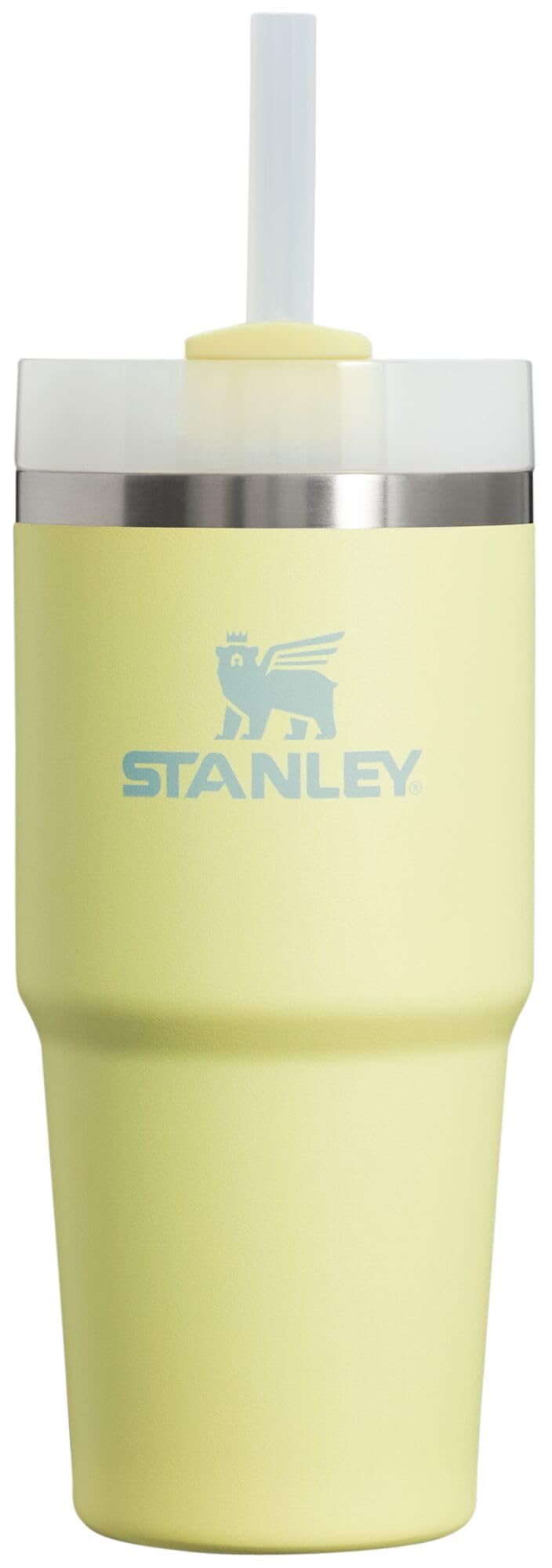 Stanley Quencher H2.0 Tumbler with Straw 14 oz | Twist On 3-Way Lid | Cupholder Compatible for Travel | Insulated Stainless Steel Cup | BPA-Free | Pomelo