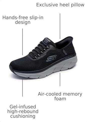 Skechers Men's D'Lux Walker 2.0 Rezinate