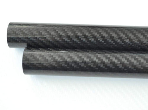1pcs Roll Wrapped Carbon Fiber Tube/Tubing/Shaft OD 20mm X ID 16mm X Length 1000mm 3K Glossy Twill Weave Surface