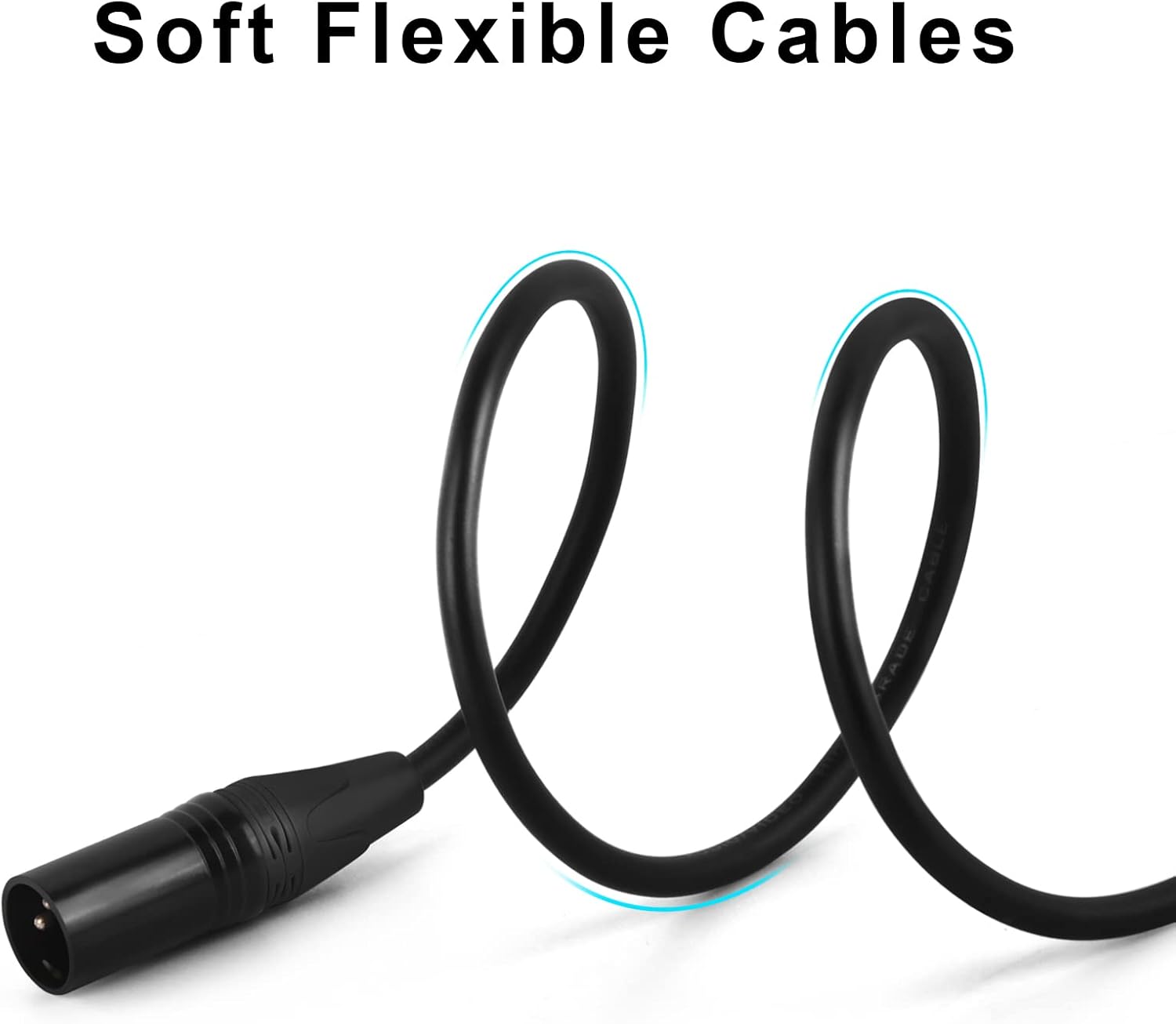 XLR Cables for Microphone 15 Ft 6 Pack, XLR Male to Female Patch Cord