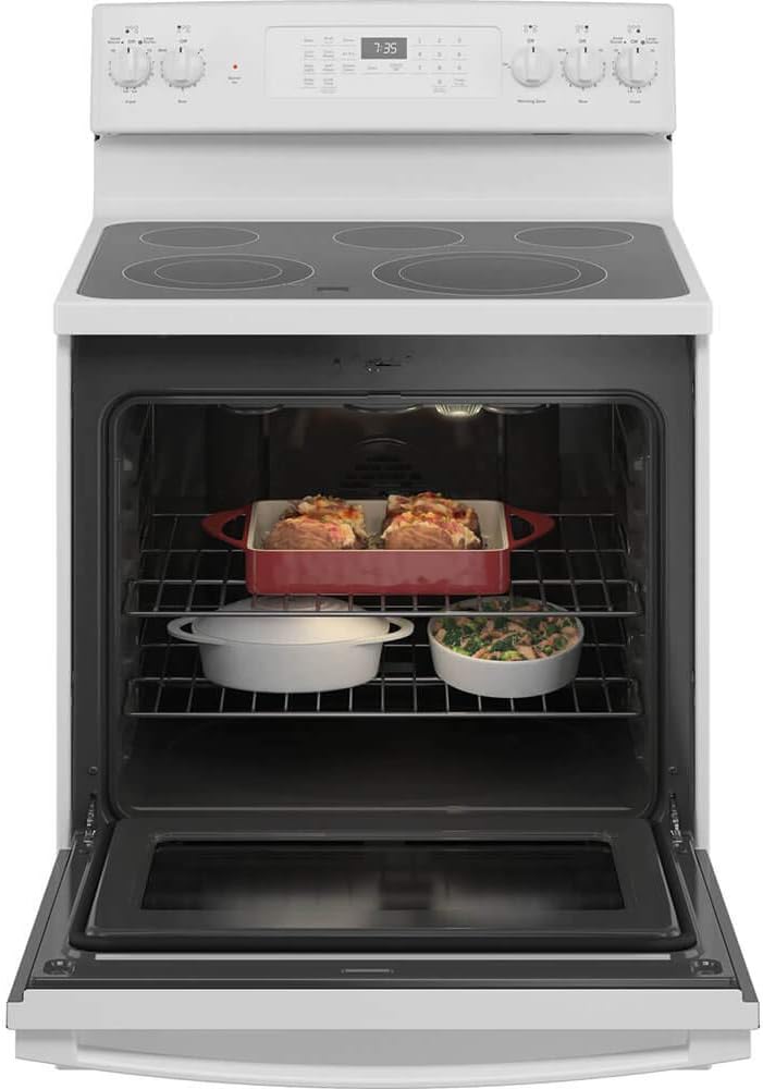 GE® 30" Free-Standing Electric Convection Range with No Preheat Air Fry