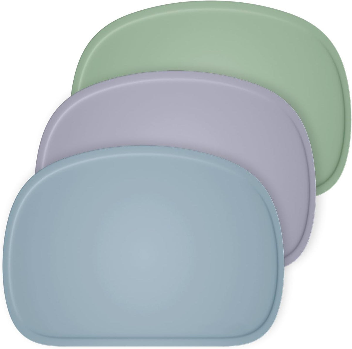 Cuddle Campus Set of 3 Silicone Placemats for Kids Toddlers & Babies