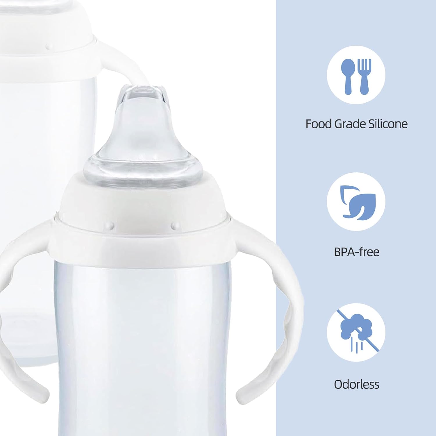 Silicone Spout Compatible with NUK Learner Cup & Active Cup (4 Pack)