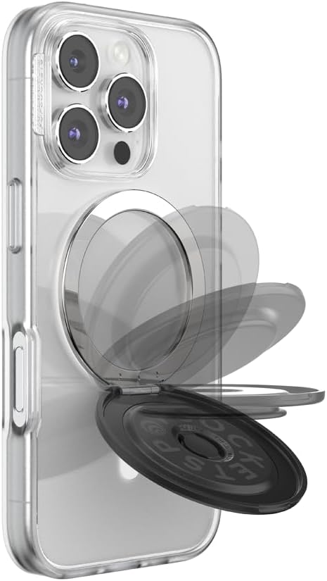 PopSockets Kick-Out Grip for MagSafe, Kickstand- Black