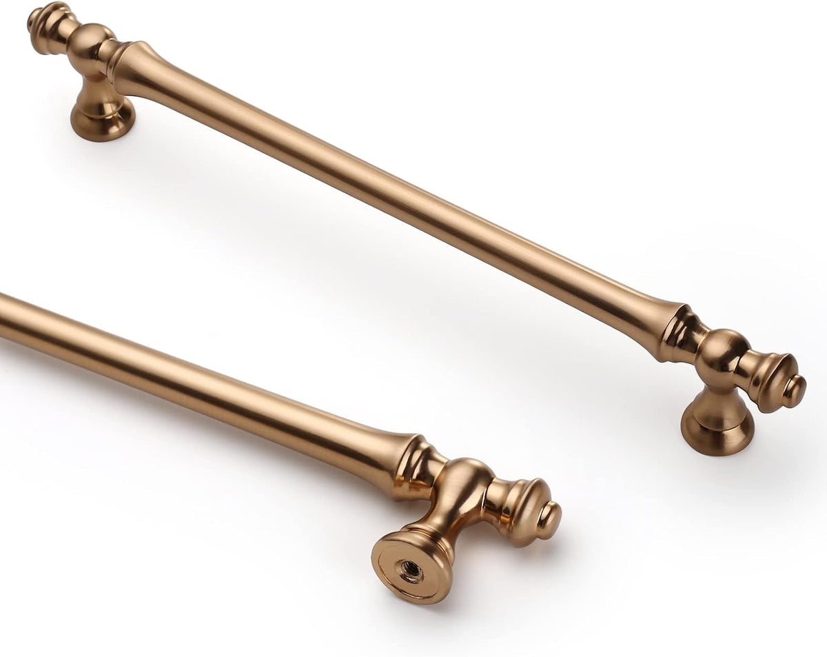 Asidrama 1 Pack 7.5 Inch(192mm) Champagne Bronze Kitchen Cabinet Handles,Brushed Brass Cabinet Pulls Kitchen Cabinet Hardware for Cupboard Gold Drawer Pulls