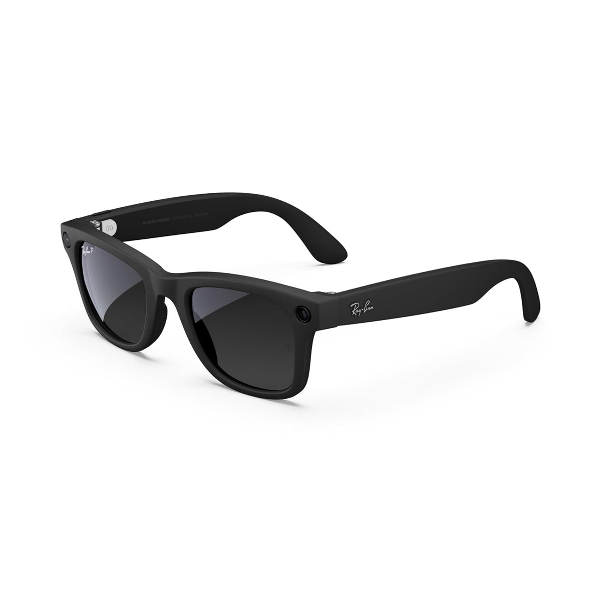 Ray-Ban Meta (Gen 1), Wayfarer, Matte Black | Smart AI Glasses for Men, Women — 12 MP Ultra-Wide Camera, Open-Ear Audio, Video Recording, Bluetooth — Polarized Gradient Graphite Lenses — Sunglasses
