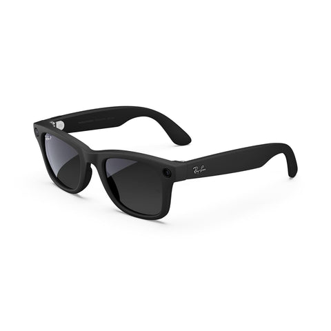 Ray-Ban Meta (Gen 1), Wayfarer, Matte Black | Smart AI Glasses for Men, Women — 12 MP Ultra-Wide Camera, Open-Ear Audio, Video Recording, Bluetooth — Polarized Gradient Graphite Lenses — Sunglasses