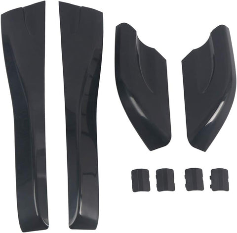 HIGH FLYING 2004-2008 for Hyundai Tucson Car Roof Rails Rack Leg Cover End Cap Protection Cover Shell Black 1 Set
