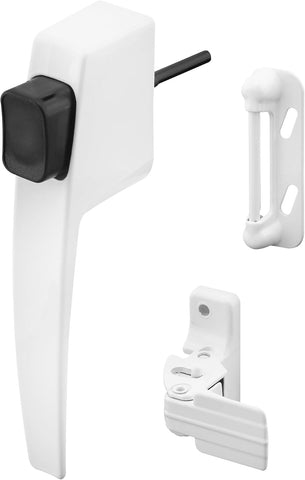 PRIME-LINE Push Button Latch Set for Screen & Storm Doors, Black (1 Set)