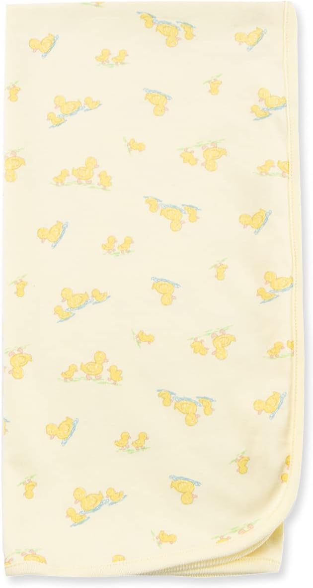 Little Me Baby Gender Neutral Swaddling Receiving Blanket, Duckies, OS