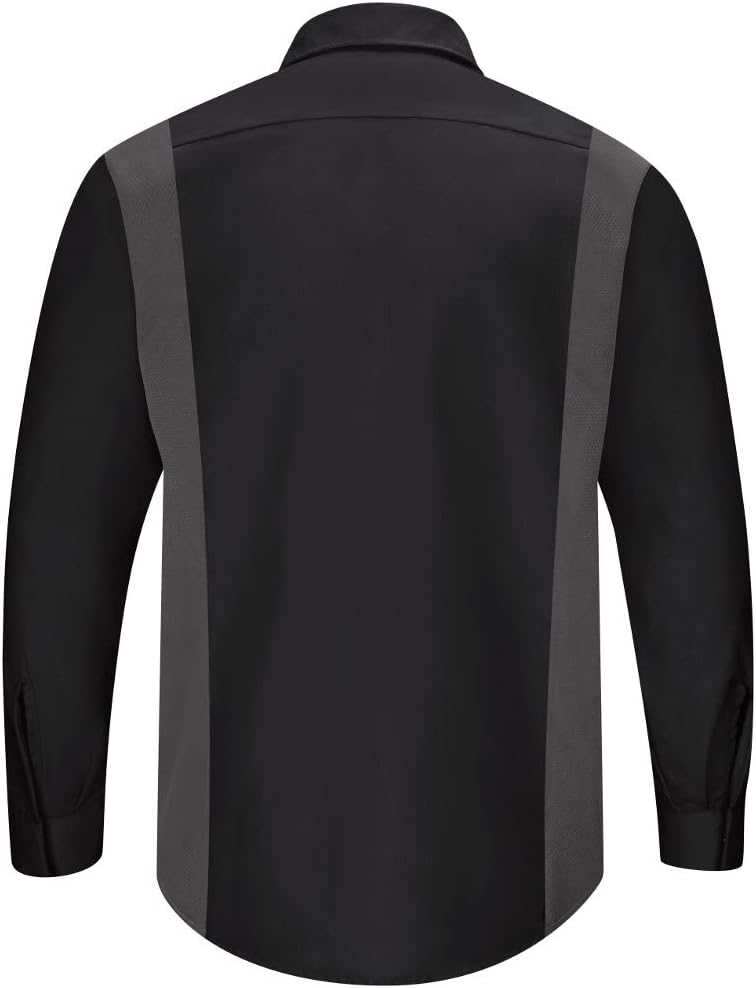 Red Kap Men's Long Sleeve Performance Plus Shop Shirt with Oilblok Technology