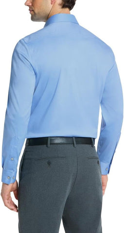 Van Heusen Men's Dress Shirt Slim Fit Ultra Wrinkle Free Flex Collar Stretch