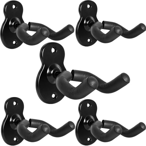 WOGOD Guitar Hanger Wall Mount Guitar Wall Holders Hooks Stands (Guitar Style -5P)