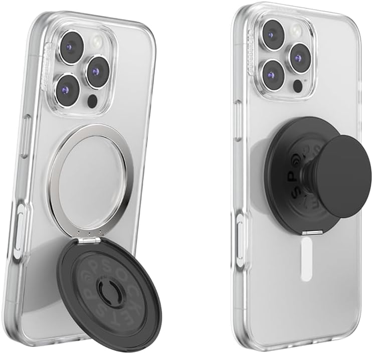 PopSockets Kick-Out Grip for MagSafe, Kickstand- Black