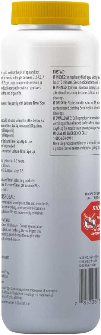 Leisure Time 22339A, Spa Up, 2 lbs