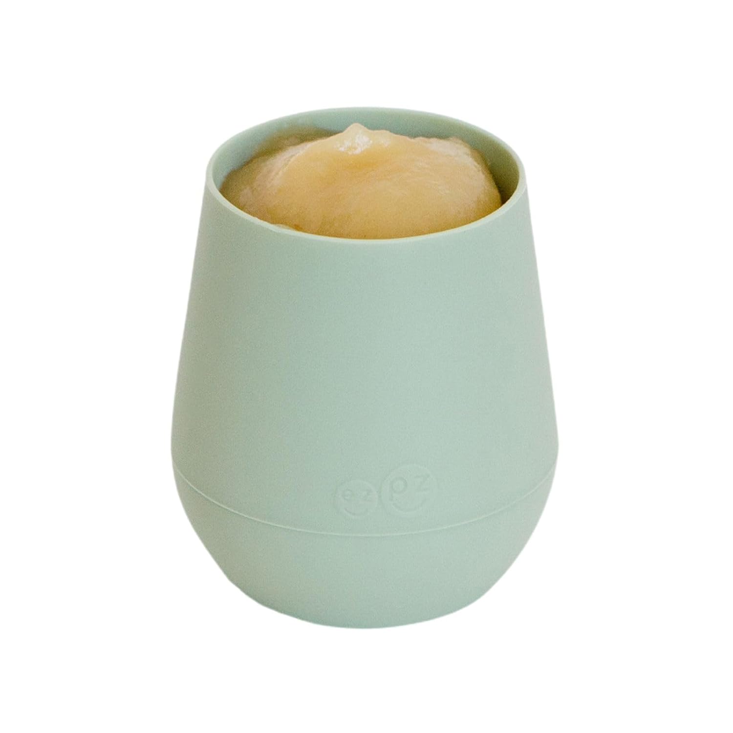 ezpz Tiny Cup (Sage) - 4 months+ - 100% Silicone Training Cup for Infants - Designed by a Pediatric Feeding Specialist - Baby-Led Weaning Essentials & Baby Gifts