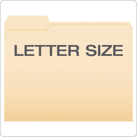 Pendaflex Essentials File Folders, Letter Size, 1/3 Cut, Manila, 250 per Box (752250)