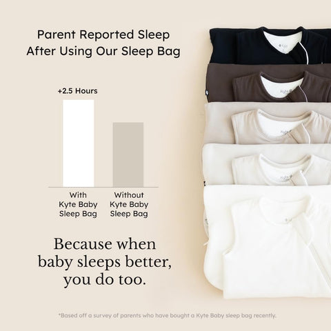 KYTE BABY Sleep Bag 2.5 TOG, Rayon Made From Bamboo Wearable Blanket, Dual Zipper For Infants And Toddlers Nursery Essentials