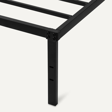 Amazon Basics - Metal Bed Frame, Non-Foldable Platform Bed, Easy Assembly, Full, 54W x 75L in, Black