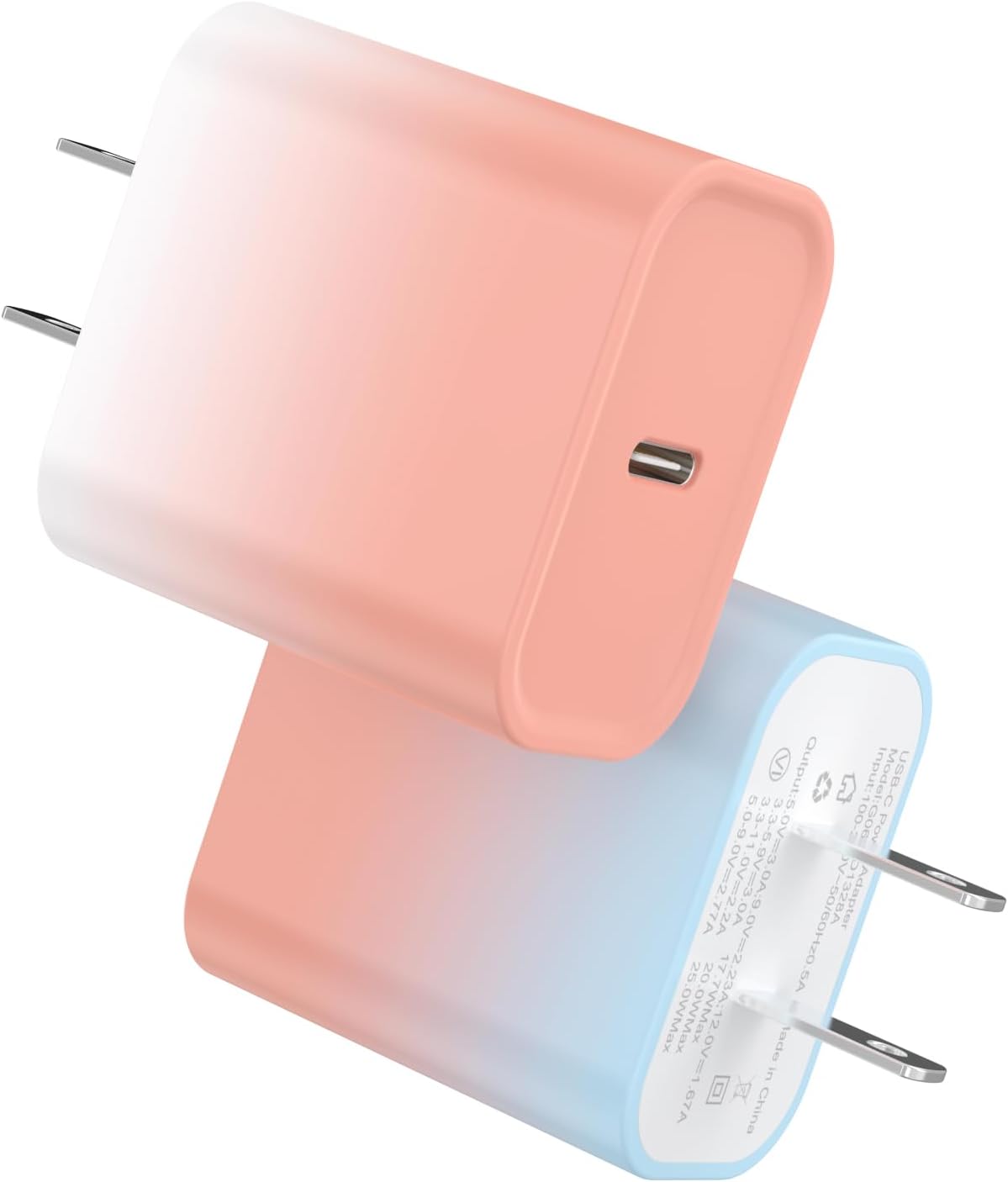 2Pack USB C Charger Block 20W, iGENJUN USB-C Power Adapter