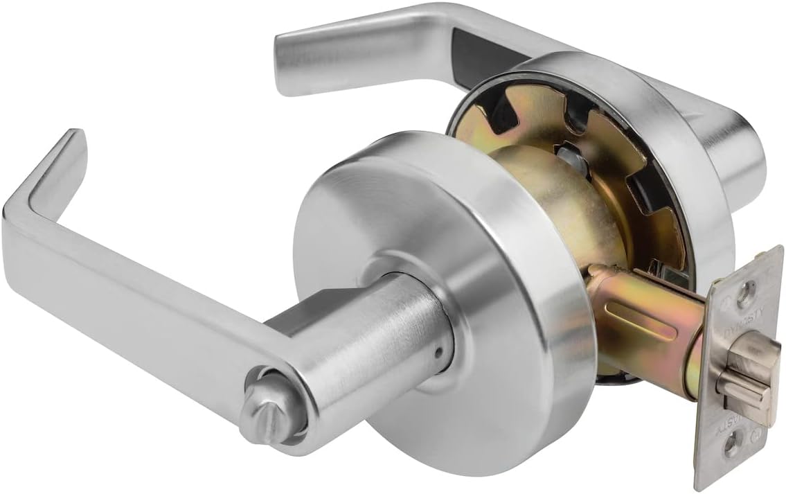 Dynasty Augusta Office/Entry Lever Lockset, ADA, Grade 2, Satin Chrome