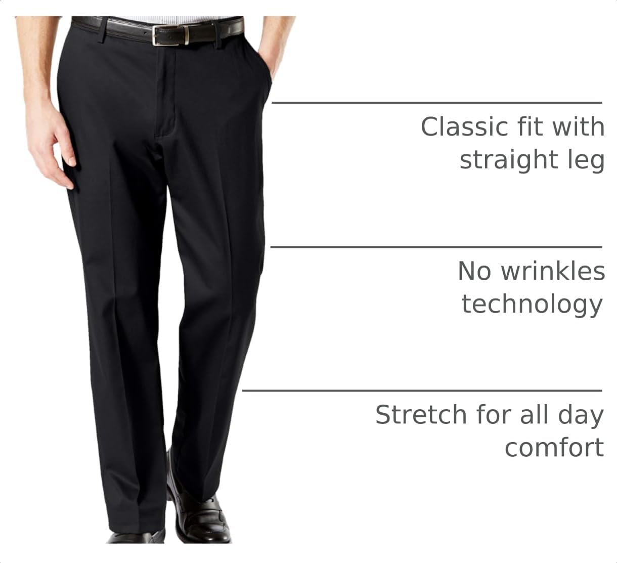 Dockers Men's Classic Fit Signature Khaki Lux Cotton Stretch Pants