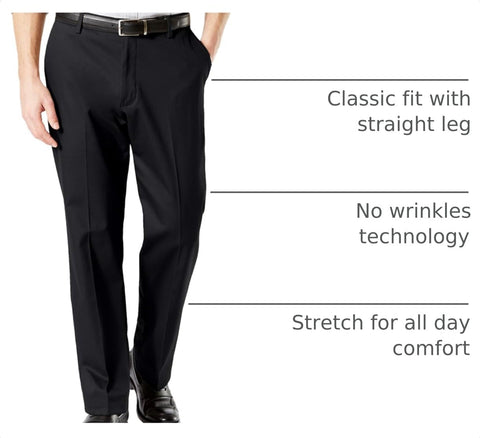 Dockers Men's Classic Fit Signature Khaki Lux Cotton Stretch Pants