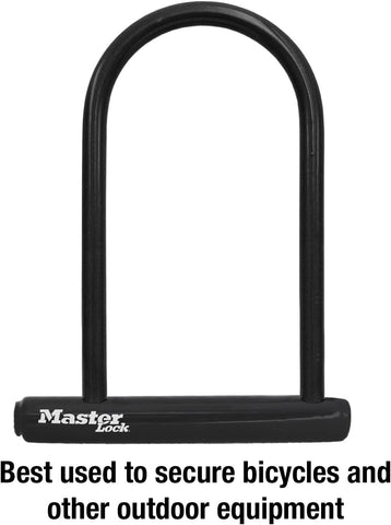 Master Lock U-Lock Keyed Bike Lock, 7-1/4-inch Anti-Theft Device, 8320D